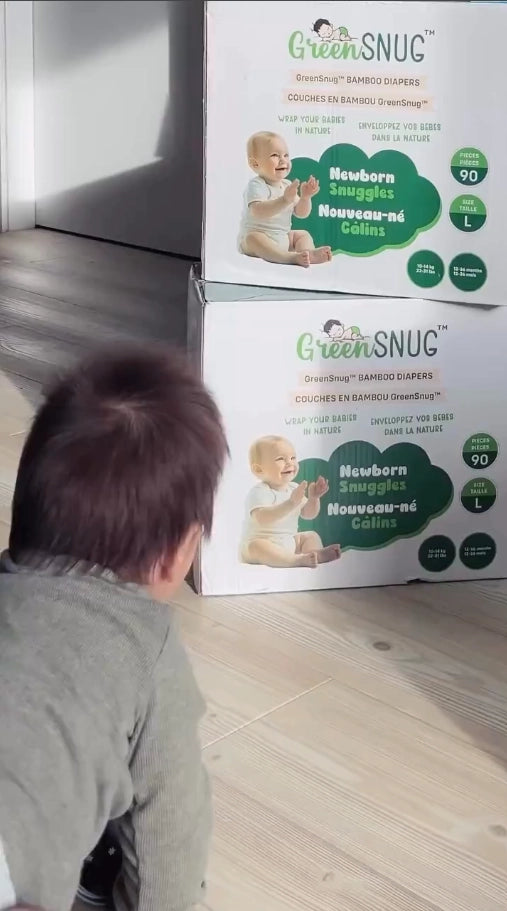 2 Box Bundle Pack M | Newborn Snuggles Non Toxic Baby Diapers
